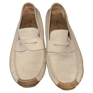 Cole Haan Grand‎ OS Leather Suede Driving Loafer Mens Size 12 Stone